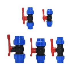 20/25/32/40/50/63mm Plastic PE Tube Tap Connector Tee Water Splitter Quick Valve Irrigation Coupler Straight Elbow Plug Fitting
