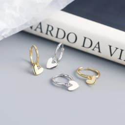 XIYANIKE Silver Color New Love Heart Hoop Earrings Female Fashion Cute Romantic Elegant Jewelry Couple Handmade Gifts