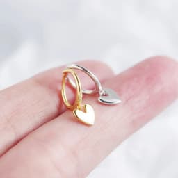 XIYANIKE Silver Color New Love Heart Hoop Earrings Female Fashion Cute Romantic Elegant Jewelry Couple Handmade Gifts