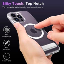 Magnetic Clear Phone Case for Magnet with Kickstand for iPhone 18 17 16 15 14 Pro Max 13 12 11 Plus Mini Shockproof Mobile Cover