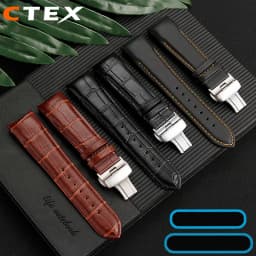 Genuine Leather Curved End Watchband For Tissot Watch Belt 1853 COUTURIER T035627A T035407A T035439 Men's Strap 22mm 23mm 24mm