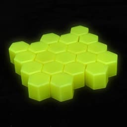 20Pcs 17/19/21mm Silicone Hexagonal Socket CapsLuminous Car Wheel Lug Nuts Silicone Screw Caps Tyre Nut Bolt Exterior Decoration