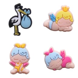 Newborn Shoe Charms for Crocs Accessories Women Clogs Pins Men Badges Kids Jeans Boy Girls Decorations Buckle Shoes Accessories