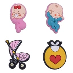 Newborn Shoe Charms for Crocs Accessories Women Clogs Pins Men Badges Kids Jeans Boy Girls Decorations Buckle Shoes Accessories