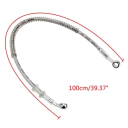 39cm-150cm Motorcycle Brake Oil Hose Brake Line Universal Motorbike Stainless Steel Braided Pipeline Latiguillo Freno Moto