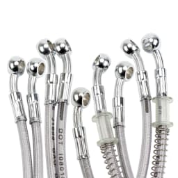 39cm-150cm Motorcycle Brake Oil Hose Brake Line Universal Motorbike Stainless Steel Braided Pipeline Latiguillo Freno Moto