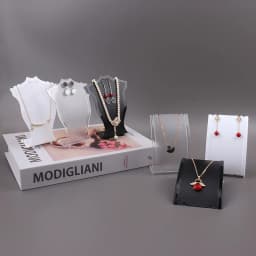 Acrylic Mini Necklace Display Mannequin Pendant Model Jewelry Holder Necklace Showing Stand Rack Earring Showcase