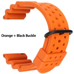 Rubber Watch Bands Quick Release 20mm 22mm 24mm Watch Accessories Orange Sport Watch Strap Smart Watch Bracelet Belt For Casio