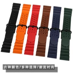 Rubber Watch Bands Quick Release 20mm 22mm 24mm Watch Accessories Orange Sport Watch Strap Smart Watch Bracelet Belt For Casio