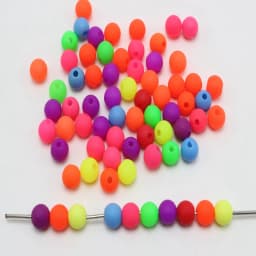 Mixed Frost Neon Color Acrylic Round Beads 3mm 4mm 5mm 6mm 8mm 10mm Smooth Ball