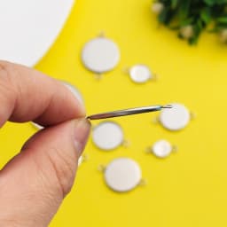 Stainless Steel 20pcs Fit 6mm 8mm 12mm 14mm 16mm 18mm 20mm 25mm Cabochon Settings Round Cameo Base Blank Tray Connector