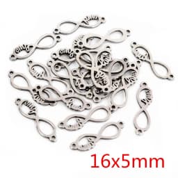 20pcs No Fade 316 Stainless Steel Double Loops Star Tree Heart Cute Charms Pendant DIY Jewelry Findings for Necklace Bracelet