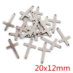 20pcs No Fade 316 Stainless Steel Double Loops Star Tree Heart Cute Charms Pendant DIY Jewelry Findings for Necklace Bracelet