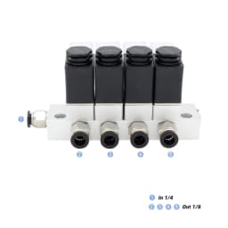Solenoid Valve Normally Closed 2V025 AC220V DC12V24V multi-way combination type valve air magnetic Pneumatic 2V025-06 2V025-08