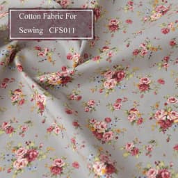 Floral Print Cotton Poplin Thin Fabric for DIY Children Clothes Handmade Accessories by the Meter 140x50cm