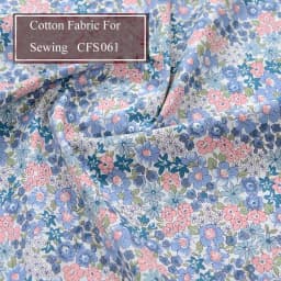 Floral Print Cotton Poplin Thin Fabric for DIY Children Clothes Handmade Accessories by the Meter 140x50cm