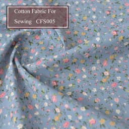 Floral Print Cotton Poplin Thin Fabric for DIY Children Clothes Handmade Accessories by the Meter 140x50cm