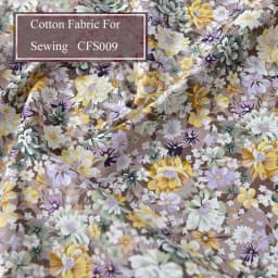 Floral Print Cotton Poplin Thin Fabric for DIY Children Clothes Handmade Accessories by the Meter 140x50cm