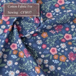 Floral Print Cotton Poplin Thin Fabric for DIY Children Clothes Handmade Accessories by the Meter 140x50cm