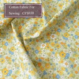 Floral Print Cotton Poplin Thin Fabric for DIY Children Clothes Handmade Accessories by the Meter 140x50cm