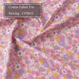 Floral Print Cotton Poplin Thin Fabric for DIY Children Clothes Handmade Accessories by the Meter 140x50cm