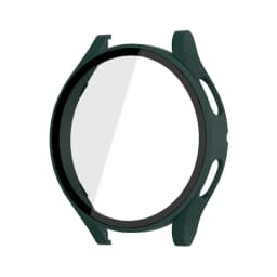 Glass+Matte Watch Cover for Samsung Galaxy Watch 4 Case 44mm 40mm,All Around Coverage Protective Bumpers for Galaxy Watch 5/4
