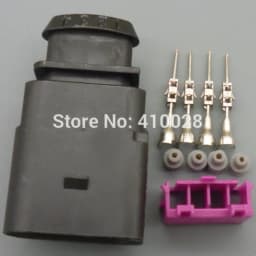 worldgolden 2,3,4,6,8Pin male female Electrical Harness Connector Plug Wiring For VW Audi A4 A6 A8 Q5 Q7 2004 - 2009 1J0973702