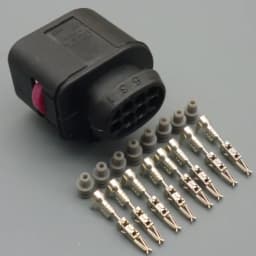 worldgolden 2,3,4,6,8Pin male female Electrical Harness Connector Plug Wiring For VW Audi A4 A6 A8 Q5 Q7 2004 - 2009 1J0973702
