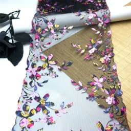 Bilateral Embroidered Lace Trim Net Embroidery Tulle Lace Fabric Mesh DIY Lace Sewing Fabric Bra Crafts for Lingerie Needle Work