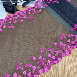 Bilateral Embroidered Lace Trim Net Embroidery Tulle Lace Fabric Mesh DIY Lace Sewing Fabric Bra Crafts for Lingerie Needle Work