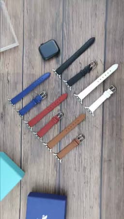 For Apple Watch Ultra 2 49mm 6 Se 40Mm 44Mm 8 41Mm 45Mm Band Slim Leather Strap For Iwatch 9 8 7 5 38Mm Bands Women Thin Correa