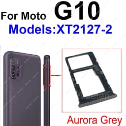 Sim Card Tray Slot Holder For Motorola Moto G10 G20 G30 G50 G60 G60S G50 5G Reader Card Socket Adapter Replacement Parts