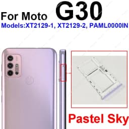 Sim Card Tray Slot Holder For Motorola Moto G10 G20 G30 G50 G60 G60S G50 5G Reader Card Socket Adapter Replacement Parts