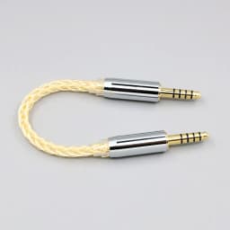 99% 8 Core Pure Silver Gold 16 OCC Mxied Cable 4.4mm Balanced 3.5mm Stereo Male to Male Audio Adapter IFI Zen DAC LN007720