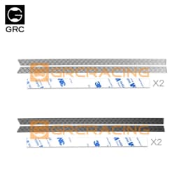 GRC1/10 Side Skirt Skid Plates Metal Chequered Decorative Diamond Sheets for Traxxas TRX4 Defender Body Shell Upgrade parts