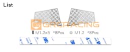 GRC1/10 Side Skirt Skid Plates Metal Chequered Decorative Diamond Sheets for Traxxas TRX4 Defender Body Shell Upgrade parts