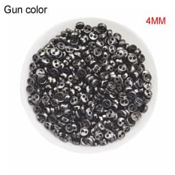 50 Pcs/lot Mini Metal Buttons 3mm/4mm/5mm Handmade Cute DIY doll clothes round buttons Miniature Doll Clothes Accessories