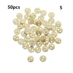 50 Pcs/lot Mini Metal Buttons 3mm/4mm/5mm Handmade Cute DIY doll clothes round buttons Miniature Doll Clothes Accessories