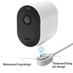25ft/7.6m Weatherproof Outdoor Charging Cable for Arlo Ultra/Ultra 2/Pro 3/Pro 4/Go 2/PRO 5S(Black)