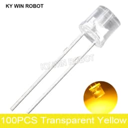 100pcs 5mm Flat Top White Red Yellow Blue Green Assorted Kit Lamp Diode LED Ultra Bright Bulbs Emitting Diodes F5 5 mm DIY Light