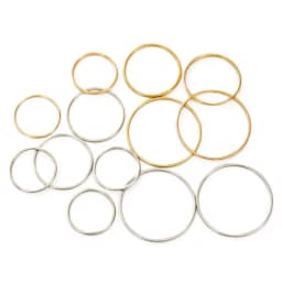 20-50pcs Round Diameter 8-40mm Hoops Earrings Wires Connectors Closed Rings For DIY Pendant Jewelry Making Accessories Supplies