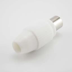 75-5 Free Welding RF Television Male Female Plug 9.5 TV RF Terminal Antenna Connector White Colour 9.5 Video Plug Adapter