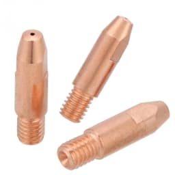 24KD 0.8/0.9/1.0/1.2mm M6*28mm Copper Contact Tips Welding Nozzles for 24KD MIG/MAG Welding Torch Tip M6 For Binzel Gas Nozzle