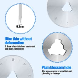 28MM Sharp and Durable Rotary Cutter Blades Fabric Cutting Blades Refill Replacement Blades for Quilting Scrapbooking Sewing Art