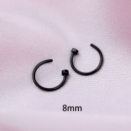 2PCS Stainless Steel Women Clip Earring Lips Rings Nose Ring Septum Falso Clip On Mouth Ring Fake Piercing Body Clip Hoop