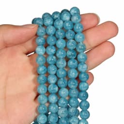 4-10mm Lapis Lazuli Tourmaline Aquamarine Tiger Eye Natural Stone Round Loose Beads For Jewelry Making Diy Bracelet 15inches