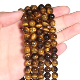 4-10mm Lapis Lazuli Tourmaline Aquamarine Tiger Eye Natural Stone Round Loose Beads For Jewelry Making Diy Bracelet 15inches