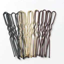 50pcs Hair Waved U-shaped Bobby Pin Barrette Salon Grip Clip Hairpins Black Metal Hair Accessories For Bun Gifts