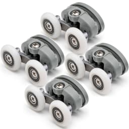 8 pcs/lot High Quality Twin Shower Glass Door Top / Bottom Rollers Runners Wheels Pulleys 23mm/25mm