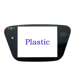 White Black Plastic&Glass Material Protective Screen Cover Lens Replacement for Sega Game Gear GG Lens Protector